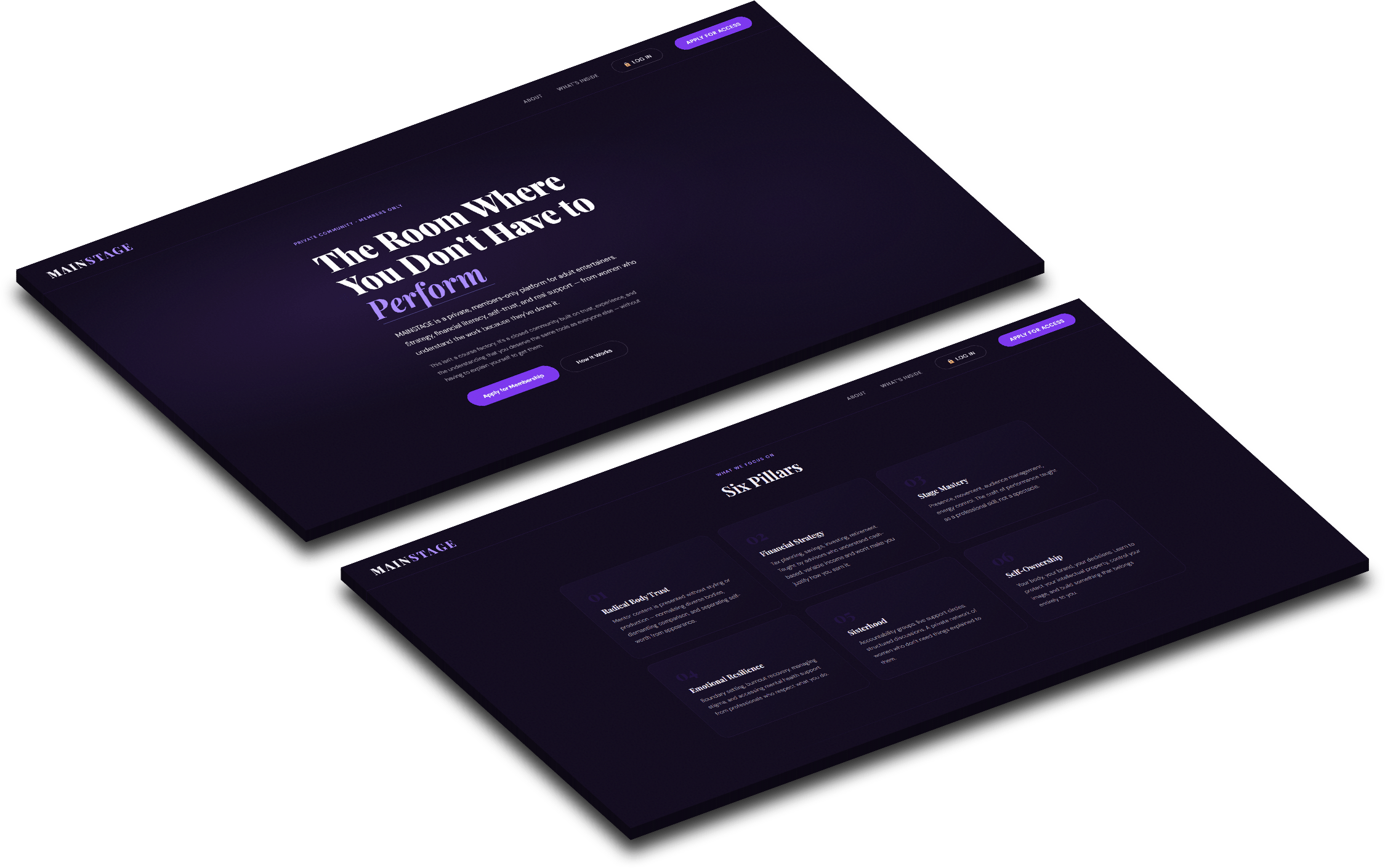 Main Stage Website